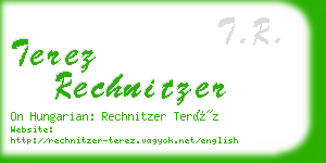 terez rechnitzer business card